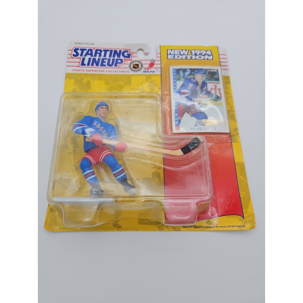 1994 Starting Lineup Kenner BRIAN LEETCH NEW YORK RANGERS NIB Sealed  w/ card